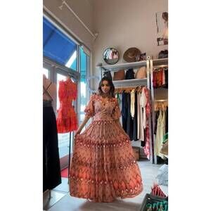 NEW FEATHER & FIND orelia maxi dress in endless wisdom